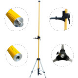 Лазерный уровень Huepar S04CG 4D + штанга с треногой Huepar LP36 (3,7 м) (481015)