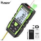 Лазерный дальномер Huepar SW-T50, 3-в-1 (дальномер + уровень + рулетка 2 м.) (449020)