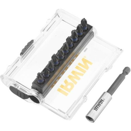 Комплект бит IRWIN IMPACT PRO 1/4"; 25мм (PZ1х2 / PZ2х5 / PZ3х2 / держатель) 10 шт (IW6062503)