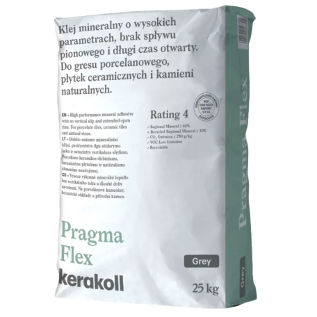 Клей для плитки Kerakoll Pragma Flex, 25 кг, серый (82680)
