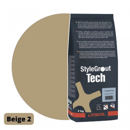 Цементная затирка StyleGrout Tech 0-20 (Beige 2) 3 кг (SGTCHBGE20063)