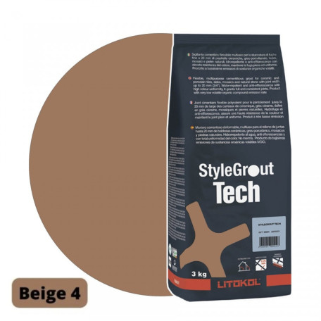 Цементная затирка StyleGrout Tech 0-20 (Beige 4) 3 кг (SGTCHBGE40063)