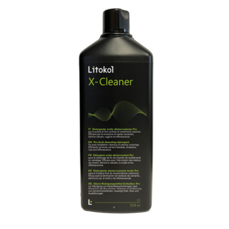 Засіб для чищення Litokol X-Cleaner для швидкого видалення залишків цементних сумішей, 1 літр (XCL0121)