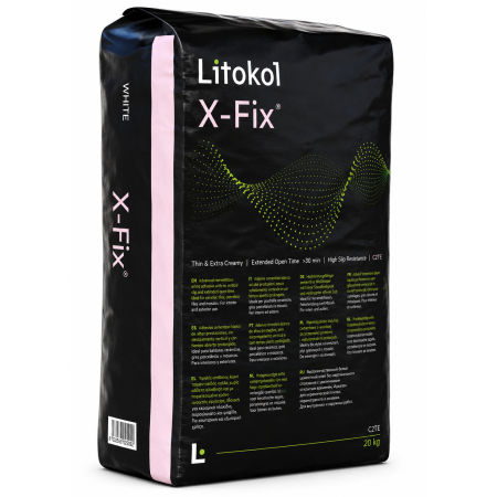 Професійний клей із високою фіксацією, Litokol X-Fix, сірий, 20 кг (XFXG0020)