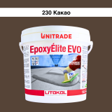 Епоксидна фуга Litokol Epoxyelite EVO c.230 двокомпонентна какао (коричнева) 10 кг (EEEVOCCA0010)