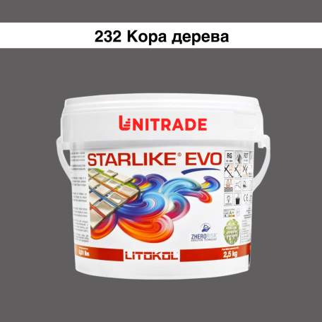 Эпоксидная затирка Litokol Starlike EVO 232 кора дерева 2,5 кг (STEVOCUO02.5)