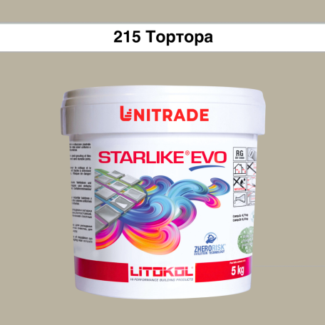 Эпоксидная затирка Litokol Starlike EVO 215 тортора 5 кг (STEVOTRT0005)