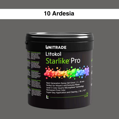 Эпоксидная гелевая затирка Litokol Starlike Pro 10 Ardesia 2,5 кг (STPROARD02.5)