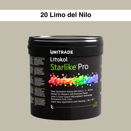 Эпоксидная гелевая затирка Litokol Starlike Pro 20 Limo del Nilo 2,5 кг (STPROLDN02.5)