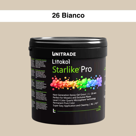 Эпоксидная гелевая затирка Litokol Starlike Pro 26 Bianco di Spagna 5 кг (STPROBSP0005)