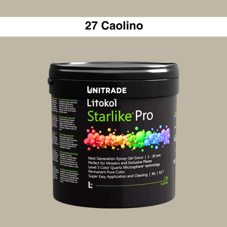 Эпоксидная гелевая затирка Litokol Starlike Pro 27 Caolino 5 кг (STPROCAO0005)