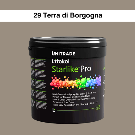 Эпоксидная гелевая затирка Litokol Starlike Pro 29 Terra di Borgogna 2,5 кг (STPROTBG02.5)