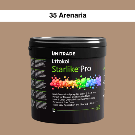 Эпоксидная гелевая затирка Litokol Starlike Pro 35 Arenaria 5 кг (STPROARN0005)