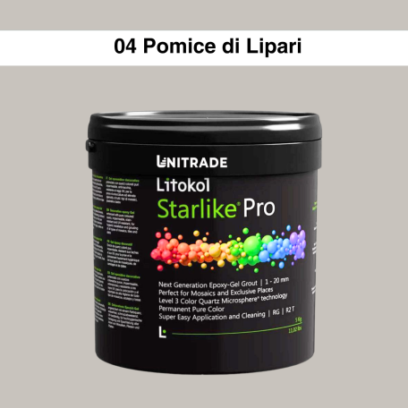 Эпоксидная гелевая затирка Litokol Starlike Pro 04 Pomice di Lipari 2,5 кг (STPROPLP02.5)
