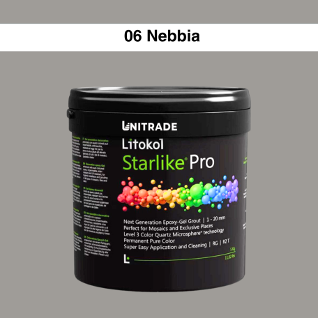 Эпоксидная гелевая затирка Litokol Starlike Pro 06 Nebbia 2,5 кг (STPRONBB02.5)