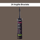 Силіконовий герметик LITOKOL Pixel 3D-24 Argilla Bruciata, 300 мл (PX3DAGB0121)