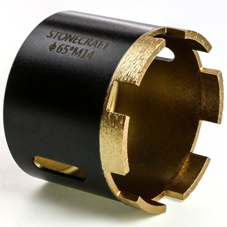 Алмазная коронка StoneCraft 65 мм М14, спечённая (ОС-0000065)
