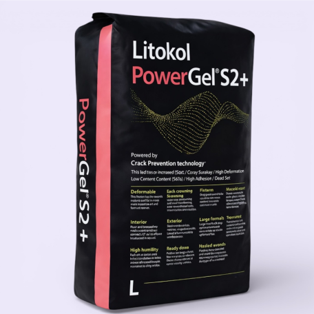 Клей гелевый эластичный против трещин, Litokol PowerGel S2+, серый, 20 кг (PWRGS2G0020)