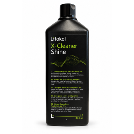 Нейтральний екологічний миючий засіб з антивідблисками, Litokol X-Cleaner Shine, 1 л. (XCLSH0121)