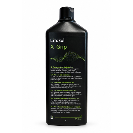 Професійне протиковзна просочення для плитки, мозаїки та каменю, Litokol X-Grip, 1 л. (XGRP0121)