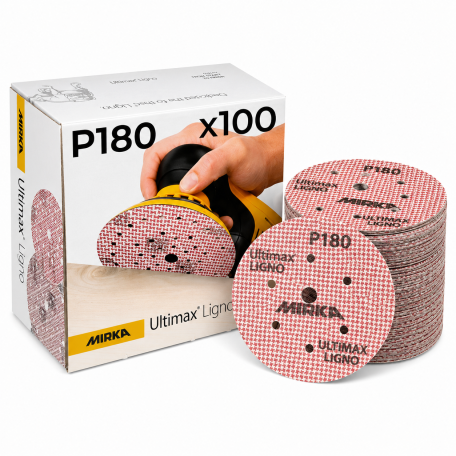 Шлифовальный круг Mirka ULTIMAX LIGNO, 125 мм, Р180, 100 шт/уп (UL6M209918)