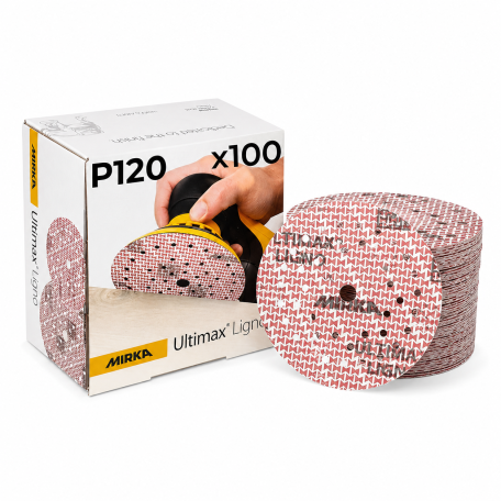 Шлифовальный круг Mirka ULTIMAX LIGNO, 125 мм, Р120, 100 шт/уп (UL6M209912)