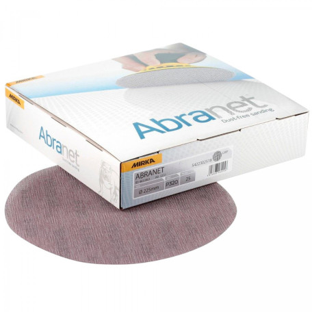 Круг абразивный сетчатый MIRKA Abranet D225/Р320, 25 шт. (5422302532)