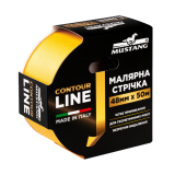 Малярна стрічка MUSTANG CONTOUR LINE 48 мм × 50 м, жовта (ITWP4850G)