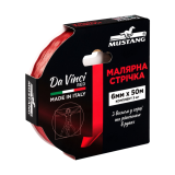Малярна стрічка MUSTANG Da Vinci RED 6 мм × 50 м, (3шт/компл), червона (ITWP650R)