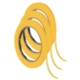 Малярна стрічка MUSTANG CONTOUR LINE 6 мм × 50 м, (3шт/компл), жовта (ITWP650G)