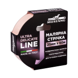 Малярная лента MUSTANG ULTRA DELICATE LINE 25 мм × 50 м, розовая (ITWP2550Р)