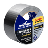 Армована універсальна стрічка MUSTANG DUCT TAPE 50 мм × 25 м, сіра (DT5025)