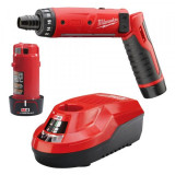 Отвертка аккумуляторная MILWAUKEE M4 D-202B, (+ зарядное устройство, 2 акум.Х2Ач) (4933440475)