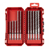 Набір бурів SDS-PLUS MX4 PACKOUT MILWAUKEE, (Ø5/6/6/6/6/8/8/8/10/12мм) Set 3, (10шт) (4932500062)