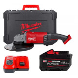 Шлифмашина угловая, болгарка аккумуляторная, бесщеточная MILWAUKEE M18 FLAG230XPDB-121C FORGE (4933499241) 