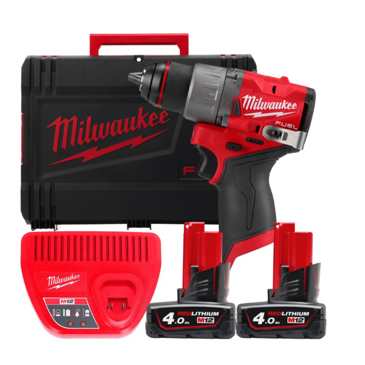 Дриль-шуруповерт акумуляторний MILWAUKEE M12 FDD2-402X (45 Нм) (4933479874)