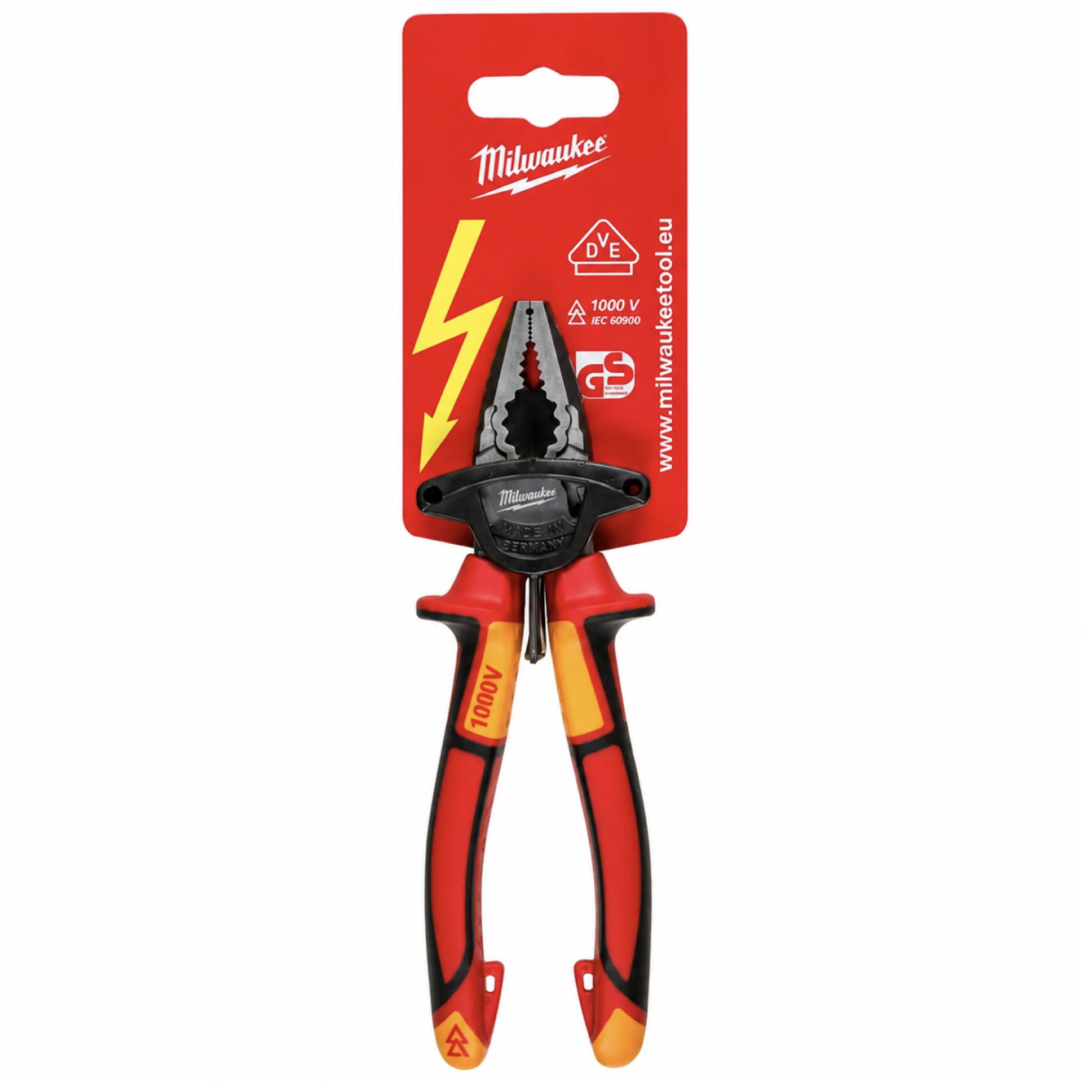 Пасатижі Milwaukee VDE Combination Plier, 180 мм (4932464572)