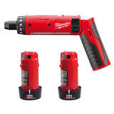 Отвертка аккумуляторная MILWAUKEE M4 D-202B, (+ зарядное устройство, 2 акум.Х2Ач) (4933440475)