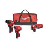 Набір акумуляторних інструментів Milwaukee M12 BLPP2D-202B (BLDDRC.BLIDRC.ЗУ+2акк.Х2Ач+сумка) (4933500139)