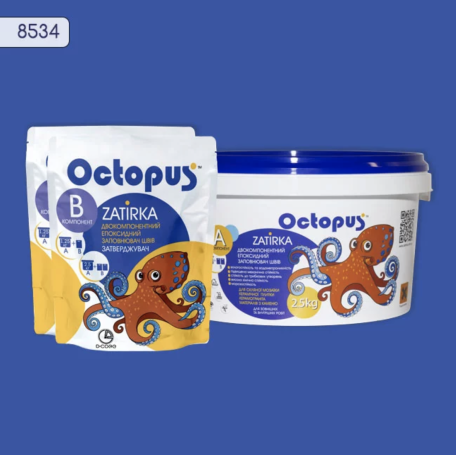 Двокомпонентна епоксидна фуга Octopus Zatirka колір 8534, 2,5 кг (8534-2)