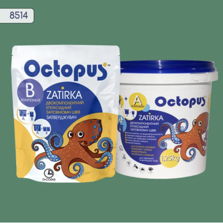 Двокомпонентна епоксидна фуга Octopus Zatirka колір 8514 1,25 кг (8514-1)