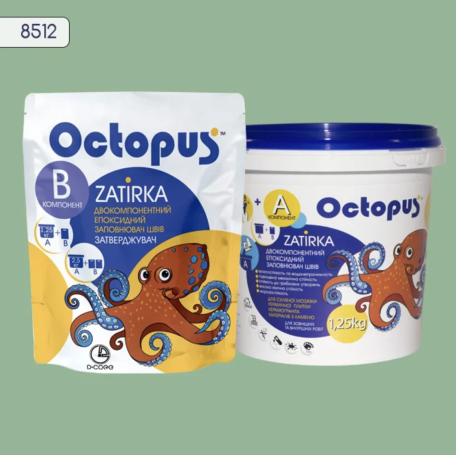 Двокомпонентна епоксидна фуга Octopus Zatirka колір 8512 1,25 кг (8512-1)