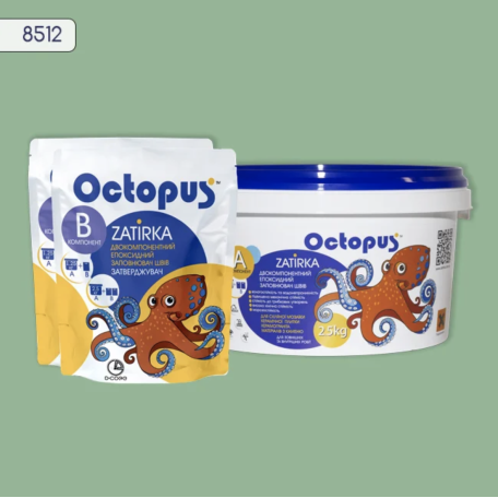 Двокомпонентна епоксидна фуга Octopus Zatirka колір 8512 2,5 кг (8512-2)