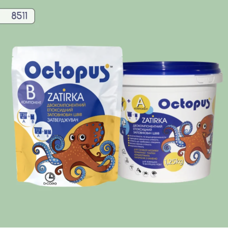 Двокомпонентна епоксидна фуга Octopus Zatirka колір 8511 1,25 кг (8511-1)