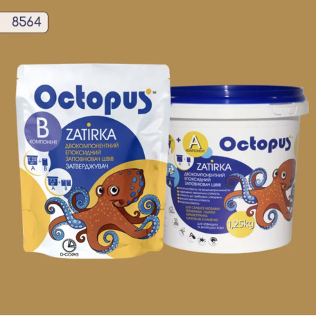 Двокомпонентна епоксидна фуга Octopus Zatirka колір 8564 1,25 кг (8564-1)