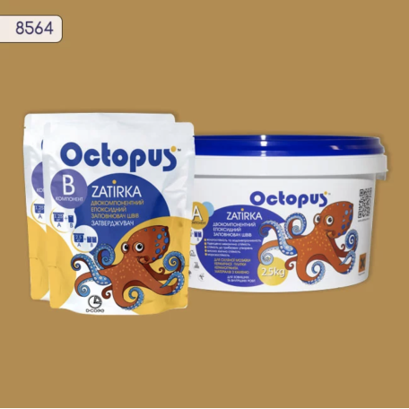 Двокомпонентна епоксидна фуга Octopus Zatirka колір 8564 2,5 кг (8564-2)
