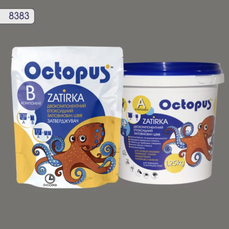 Двухкомпонентная эпоксидная затирка Octopus Zatirka 8383, 1,25 кг (8383-1)