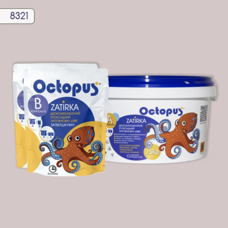 Двокомпонентна епоксидна фуга Octopus Zatirka колір 8321, 2,5 кг (8321-2)