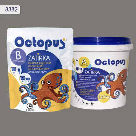 Двокомпонентна епоксидна фуга Octopus Zatirka колір 8382, 1,25 кг (8382-1)