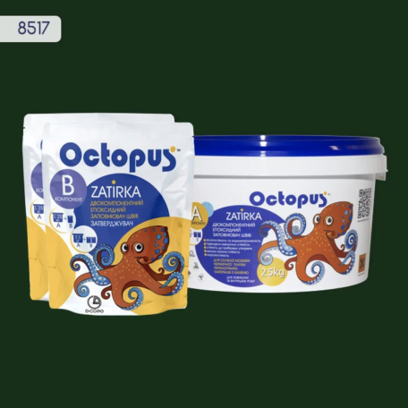 Двокомпонентна епоксидна фуга Octopus Zatirka колір 8517, 2,5 кг (8517-2)